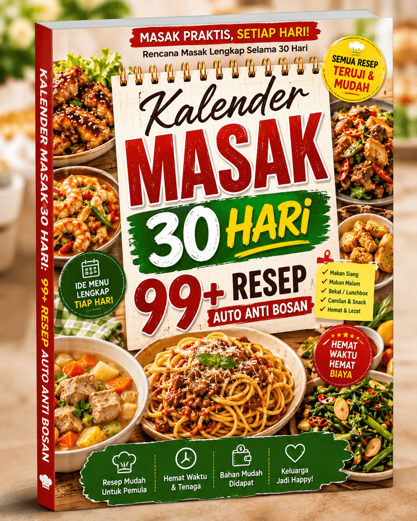 Kalender Masak 30 Hari: 99+ Resep Auto Anti Bosan